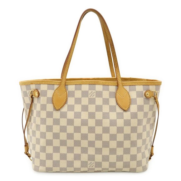LOUIS VUITTON Ivory Damier Neverfull PM Shoulder Bag - Picture 1 of 10